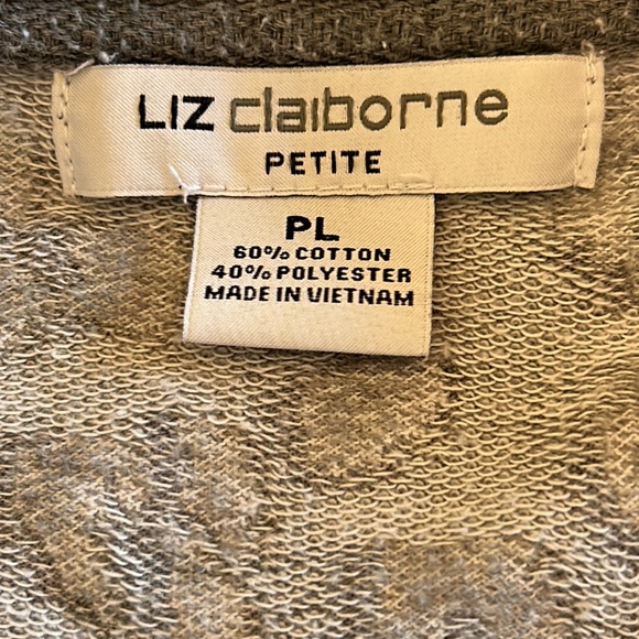 LIZ CLAIBORNE | PL | SWEATSHIRT | ANIMAL PRINT - Picture 4 of 8